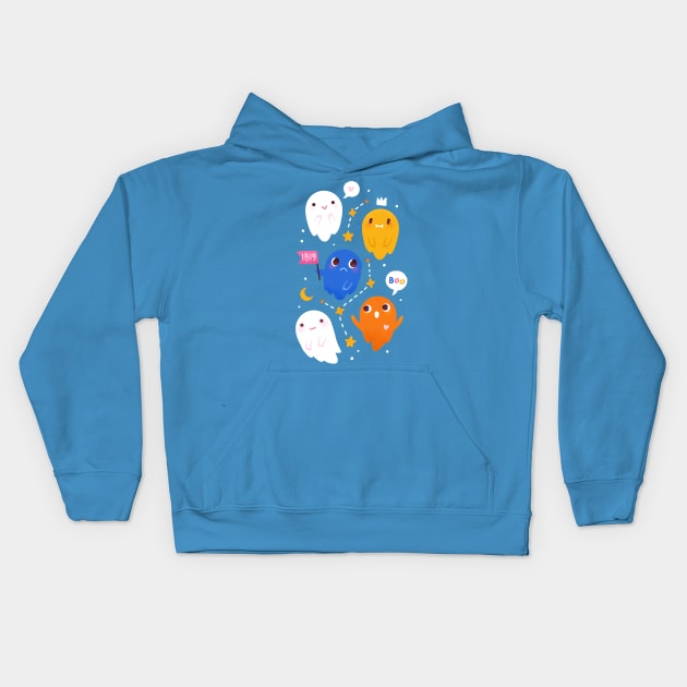 Ghosts Kids Hoodie by Freeminds